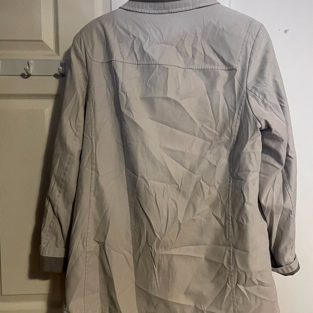 Womens Fleet Street Ltd Vintage Lined Windbreaker Vintage Jacket Tan Size Large - Picture 4 of 4